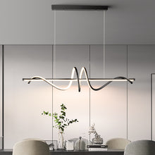 Load image into Gallery viewer, LED Pendant Light, Designer Spiral Aluminum Droplight Black/Gold Ceiling Hanging Lamp Fixtures