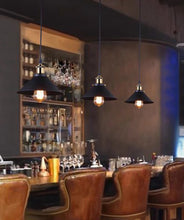 Load image into Gallery viewer, Black Metal Pendant Light 3-Light Chandelier for Kitchen Island, Dining, Living Room