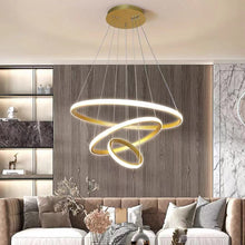 Load image into Gallery viewer, Gold/ Black Chandelier LED Circle Modern Luxury 3 Rings (20+40+60cm) Pendant Light