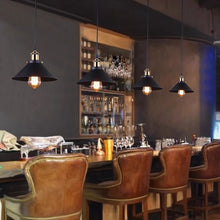 Load image into Gallery viewer, Black Metal Pendant Light 3-Light Chandelier for Kitchen Island, Dining, Living Room