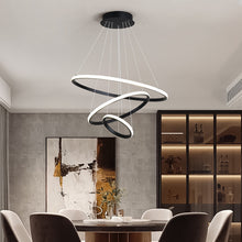 Load image into Gallery viewer, Gold/ Black Chandelier LED Circle Modern Luxury 3 Rings (20+40+60cm) Pendant Light
