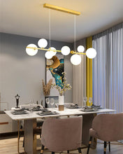 Load image into Gallery viewer, Pendant Lights for Dining Room Kitchen Led Lamp Decor 8 Glass Ball Gold Pendant Lamp Hanging Light Fixture