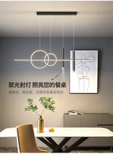 Load image into Gallery viewer, Linear Pendant Light LED Black/Gold Modern Lighting Kitchen Island Linear