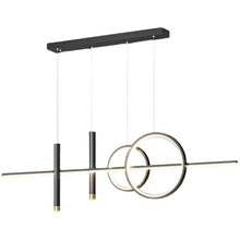 Load image into Gallery viewer, Linear Pendant Light LED Black/Gold Modern Lighting Kitchen Island Linear