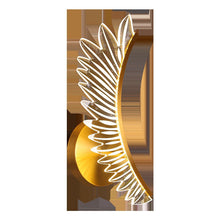 Load image into Gallery viewer, Minimalist Wall Sconces Gold Single Acrylic Lampshade LED Tri-Color Light Bedside Lamp