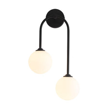 Load image into Gallery viewer, Bedside Wall Lamp Nordic Milkly Glass Wall Lights Indoor Lighting Black/Gold