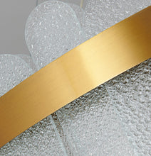 Load image into Gallery viewer, Nordic Gold/ Smoky Gray Crystal Oval Chandelier Pendant Light Ceiling Light 60 cm