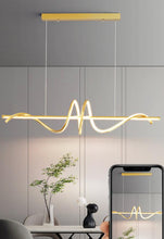 Load image into Gallery viewer, LED Pendant Light, Designer Spiral Aluminum Droplight Black/Gold Ceiling Hanging Lamp Fixtures