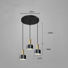 Load image into Gallery viewer, Modern Nordic Lamp Round 3 Heads Minimalist Dining Room Chandelier