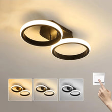 Load image into Gallery viewer, LED Mounted Ceiling Lamp Decorative Lights Black/White Round Ceiling Lights 3 Color Lights