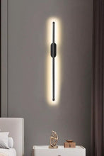 Load image into Gallery viewer, Black Metal Strip Wall Light Linear Wall Lamp Modern LED Wall Sconce Interior Lighting Wall Lamps