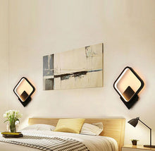 Load image into Gallery viewer, LED Wall Lamp Bedroom Light Nordic Modern White/Black Aluminum