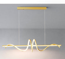 Load image into Gallery viewer, LED Pendant Light, Designer Spiral Aluminum Droplight Black/Gold Ceiling Hanging Lamp Fixtures