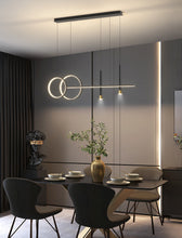 Load image into Gallery viewer, Linear Pendant Light LED Black/Gold Modern Lighting Kitchen Island Linear