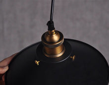 Load image into Gallery viewer, Black Metal Pendant Light 3-Light Chandelier for Kitchen Island, Dining, Living Room