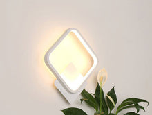 Load image into Gallery viewer, LED Wall Lamp Bedroom Light Nordic Modern White/Black Aluminum
