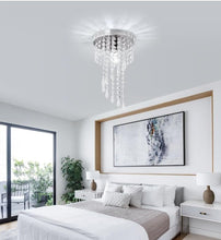 Load image into Gallery viewer, Mini Chandeliers Raindrop Crystal Chandelier Light Fixture E12 Luxury Lighting Fixture for Bedroom