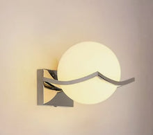 Load image into Gallery viewer, Wall Lamp E27 Glass Globe Wall Lamp Indoor Silver
