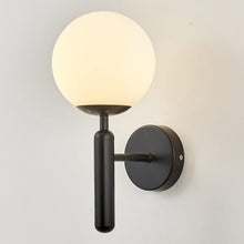 Load image into Gallery viewer, LED Wall Light Indoor Modern E27 Wall Sconce with Globe Glass Ball Black/Gold