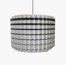 Load image into Gallery viewer, Paper Accordion Pendant Lamp Light with Black Stripes 30x45 cm