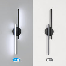 Load image into Gallery viewer, Modern Linear LED Wall Light 60cm Cool White 6500K Black/White