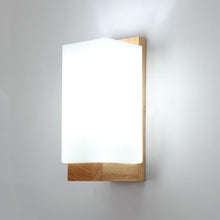 Load image into Gallery viewer, Wooden Wall Lights Indoor E27 Modern Minimalist Design Wall Lamp