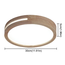 Load image into Gallery viewer, LED Ceiling Light 30cm Wood Effect Square/Round 3 Color Lights