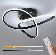 Load image into Gallery viewer, LED Black Ceiling Light Dimmable with Remote Control 40cm Modern Ceiling Lamp