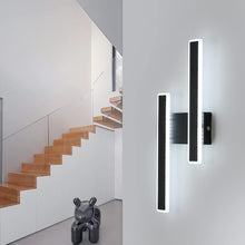 Load image into Gallery viewer, Modern LED Wall Lamp Black Indoor 32W Wall Sconce