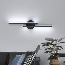 Load image into Gallery viewer, Modern Linear LED Wall Light 60cm Cool White 6500K Black/White