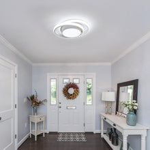 Load image into Gallery viewer, Modern 32W LED Ceiling Light – 27 cm Decorative Flush-Mount Cold White Fixture White