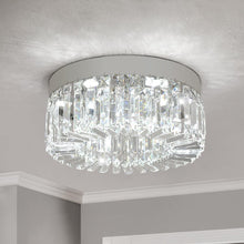 Load image into Gallery viewer, LED Ceiling Light Crystal Chandelier Silver Pendant Light 3 Colors Light 50 cm