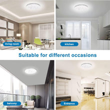 Load image into Gallery viewer, White Ceiling Light 18W LED Integrated Flush Light Warm White 26cm