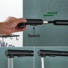 Load image into Gallery viewer, 360° Swivel Kitchen Faucet Modern Matte Black Single Handle Mixer Tap with Rotating Spout