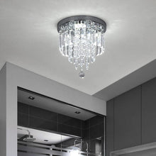 Load image into Gallery viewer, Modern LED Crystal Ceiling Lights Pendant Chandelier Lamp Cool White 28x25cm