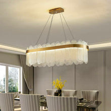 Load image into Gallery viewer, Oval Crystal Chandelier Lighting Ceiling Light Led Modern Gold/Smoky Gray 80 cm