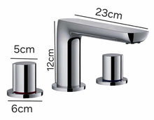 Load image into Gallery viewer, Deck Mounted 3 Hole Bath Filler Tap Chrome