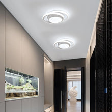 Load image into Gallery viewer, Modern 32W LED Ceiling Light – 27 cm Decorative Flush-Mount Cold White Fixture White