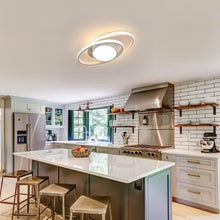 Load image into Gallery viewer, Modern LED Ceiling Light with Remote Control – Decorative Flush Mount Fixture White 40cm