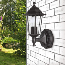 Load image into Gallery viewer, Outdoor Wall Lamp Black Acrylic Weatherproof IP65 E27 Bulb