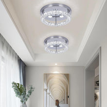 Load image into Gallery viewer, Chandelier Silver Modern LED Crystal Flush Mount Changeable 30cm