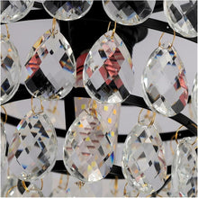 Load image into Gallery viewer, Crystal Ceiling Light Gold/Black Chandelier Pendant Lamp E27