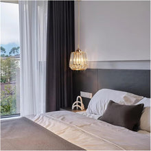 Load image into Gallery viewer, Modern Crystal Pendant Light Gold E27 Ceiling Lamp