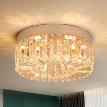 Load image into Gallery viewer, LED Ceiling Light Crystal Chandelier Silver Pendant Light 3 Colors Light 50 cm