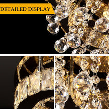 Load image into Gallery viewer, LED Chandelier Ceiling Light Silver Flush Mount 3 Color Lights 40cm