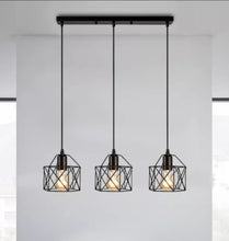 Load image into Gallery viewer, Retro 3 Lights Industrial Style Hanging Lamp LED Pendant Light Ceiling Lighting Fixture E27