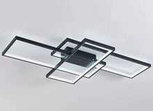 Load image into Gallery viewer, LED Ceiling Lamp Modern Square Integrated LED 40W Cool White 6000K 90cm Black/White Chandelier