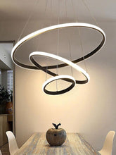 Load image into Gallery viewer, Gold/ Black Chandelier LED Circle Modern Luxury 3 Rings (20+40+60cm) Pendant Light