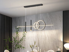 Load image into Gallery viewer, Linear Pendant Light LED Black/Gold Modern Lighting Kitchen Island Linear