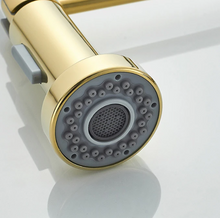Load image into Gallery viewer, Kitchen Mixer Tap Pull Out Kitchen Faucet Gold Pull Down Kitchen Sink Faucet Luxury Hot & Cold Brass